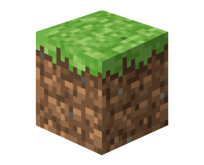 a minecraft dirt block