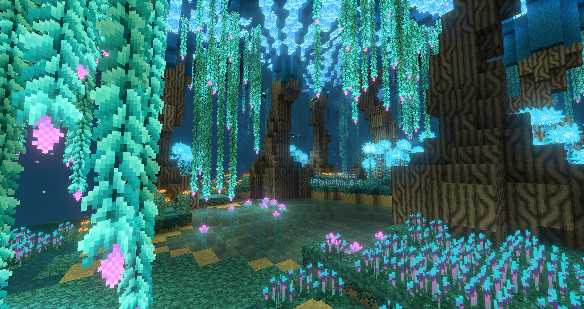 a mysterious modded minecraft biome
